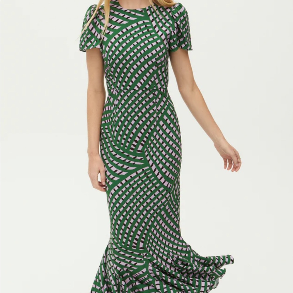 Lulani Dress | Woven Geo Purple